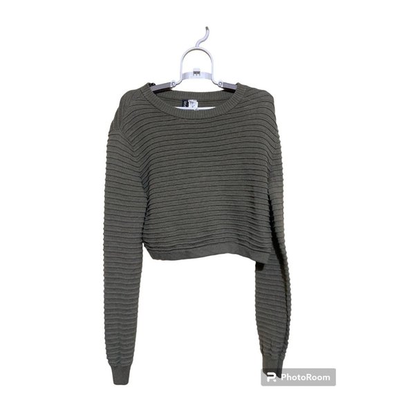 Divided H&M Crop Top Ribbed Sweater Women Size XS - Picture 1 of 6